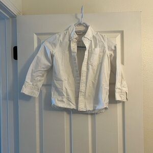 GAP White Button Down Shirt Classic Cotton Top